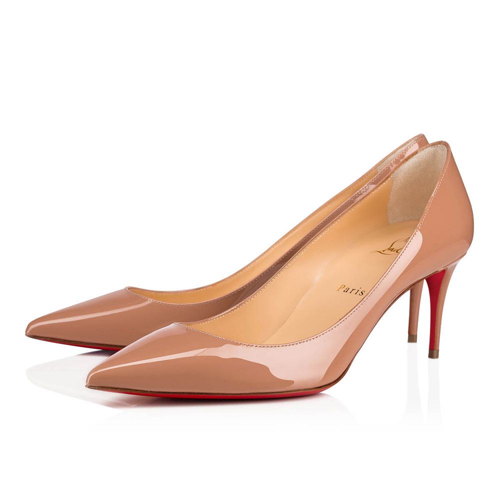 Christian Louboutin Kate 70mm Pumps Patent calf leather Nude 3191451PK1A: Image 1