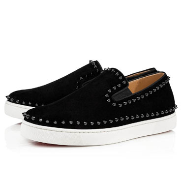 Christian Louboutin Pik Boat 000 Veau Velours Sneaker 1130280CM53