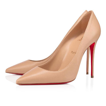 Christian Louboutin Kate 100 Nude 1 Lin Nappa Pumps 1210663N247