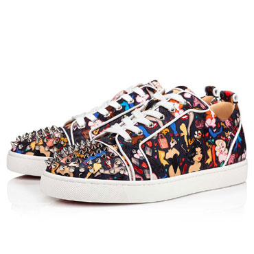 Christian Louboutin Louis Junior Spikes Orlato low top sneaker 1220660B536