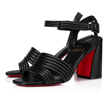 Christian Louboutin Manola 85mm Black Nappa Sandal 1221217B439