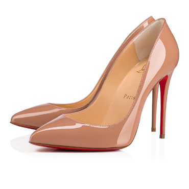 Christian Louboutin Pigalle Follies 100mm Nude Patent Pumps 3140495PK1A