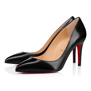 Christian Louboutin Pigalle 85 Black Leather Pumps 3160522BK01