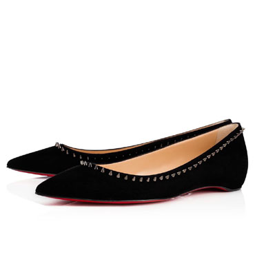 Christian Louboutin Anjalina Veau Velours Ballerina 3160738B142