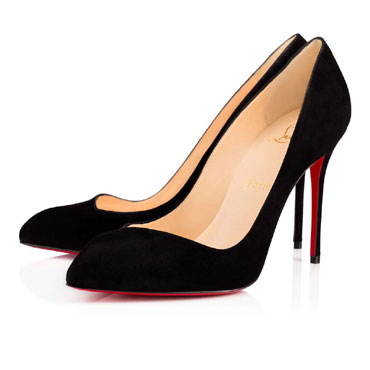 Christian Louboutin Corneille 100 Black Veau Velours Pumps 3161126BK01