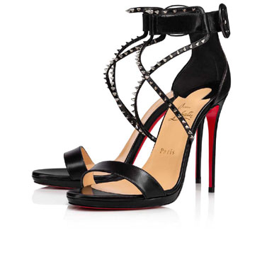 Christian Louboutin Choca Lux 120mm Platform sandals Leather Black 3180515BK65