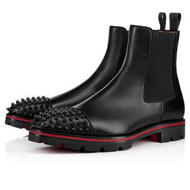 Christian Louboutin Melon Spikes 000 Mat Calf Boots 3181222B026