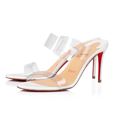 Christian Louboutin Just Nothing 85mm Bianco Pvc Pumps 3190081W222