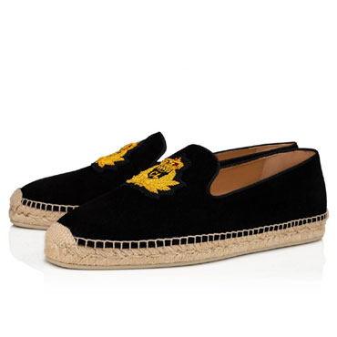 Christian Louboutin Nanou Espadrilles Calf leather Black 3190722BK01