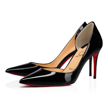 Christian Louboutin Iriza 85 Black Patent Leather Pumps 3210565BK01