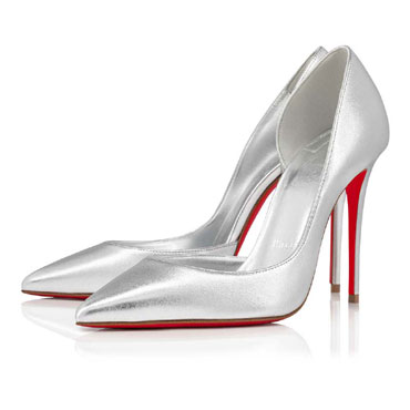 Christian Louboutin Iriza 100mm Pumps Nappa leather Silver 3220080S211