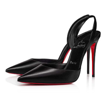 Christian Louboutin O Kate Sling 99mm Pumps Leather Black 3220853B439