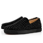 Christian Louboutin Roller Boat 000 Veau Velours Sneaker 1120387B049