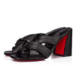 Christian Louboutin Dispo Club 85mm Black Nappa Sandal 1221102B439