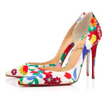 Christian Louboutin Iriza 100 Multicolor Crepe Satin Pumps 1221120M024