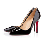 Christian Louboutin Pigalle 100 Black Patent Pumps 3080680BK01