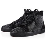 Christian Louboutin Louis 000 Black Strass Sneaker 3100592BK01