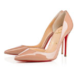 Christian Louboutin Iriza 100 Nude Patent Pumps 3130524PK1A