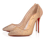 Christian Louboutin Follies Strass 100mm Pumps Net suede calf 3180466F065