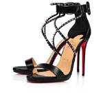 Christian Louboutin Choca Lux 120mm Platform sandals Leather Black 3180515BK65