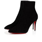 Christian Louboutin Eloise Booty 85mm Black Veau Velours Boots 3180748BK01