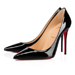 Christian Louboutin Kate 100 Black Patent Pumps 3191411BK01