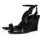 Christian Louboutin Zeppa Chick 85mm Sandals Patent leather Black 3230041B439