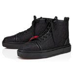 Christian Louboutin Adolon High-top sneakers Nylon CL Varsity print 3230799BK01