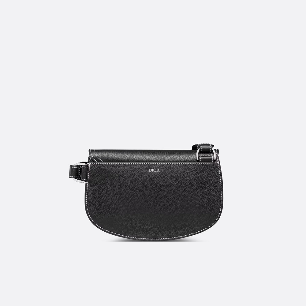 Dior Saddle Pouch Black Grained Calfskin 1ADPO044YKK H00N: Image 4