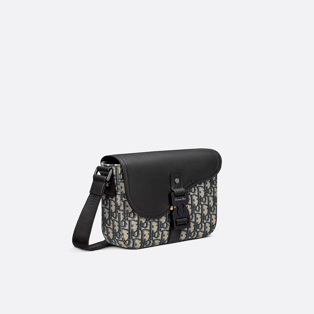 Mini Saddle Bag with Strap Dior Oblique Jacquard 1ADPO049YKS H27E: Image 2