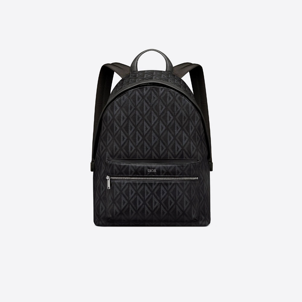 Dior Rider Backpack Black CD Diamond Canvas Calfskin 1ESBA088CDP H43E: Image 1