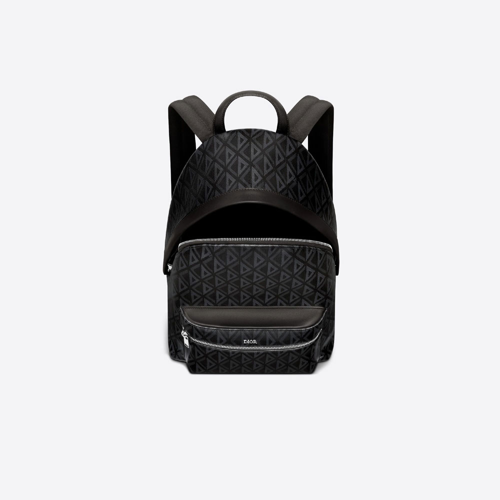 Dior Rider Backpack Black CD Diamond Canvas Calfskin 1ESBA088CDP H43E: Image 3