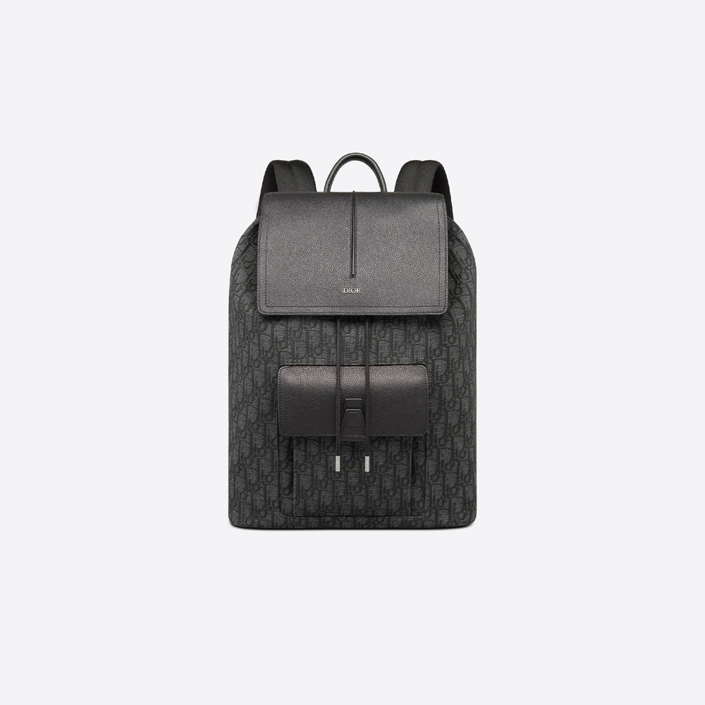 Motion Backpack Black Dior Oblique Jacquard Grained 1ESBA138YKY H10E: Image 1