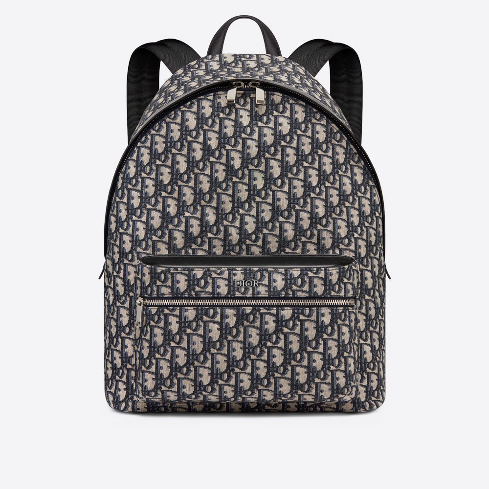 Rider Backpack Beige and Black Dior Oblique Jacquard 1VOBA088YKY H28E: Image 1