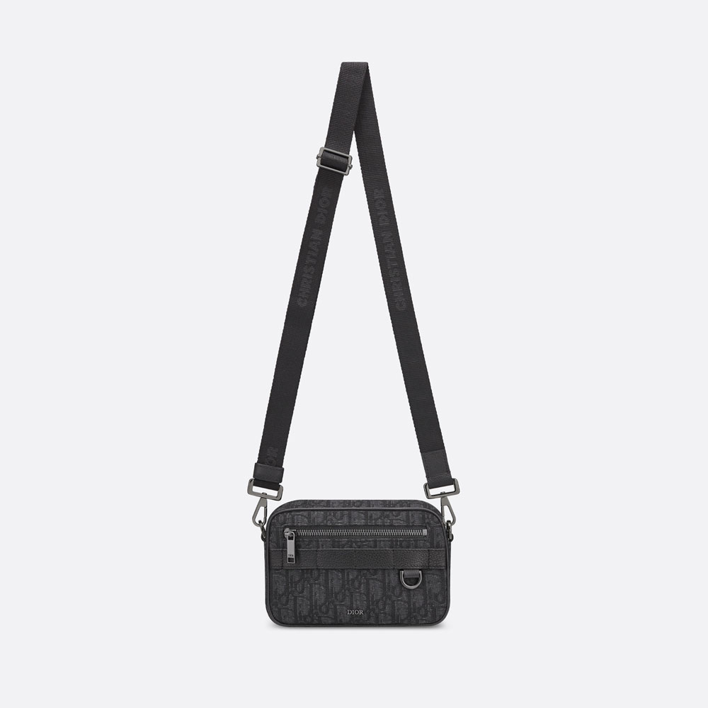 Mini Safari Bag Strap Black Dior Oblique Jacquard 2ESWS011YKY H03E: Image 3