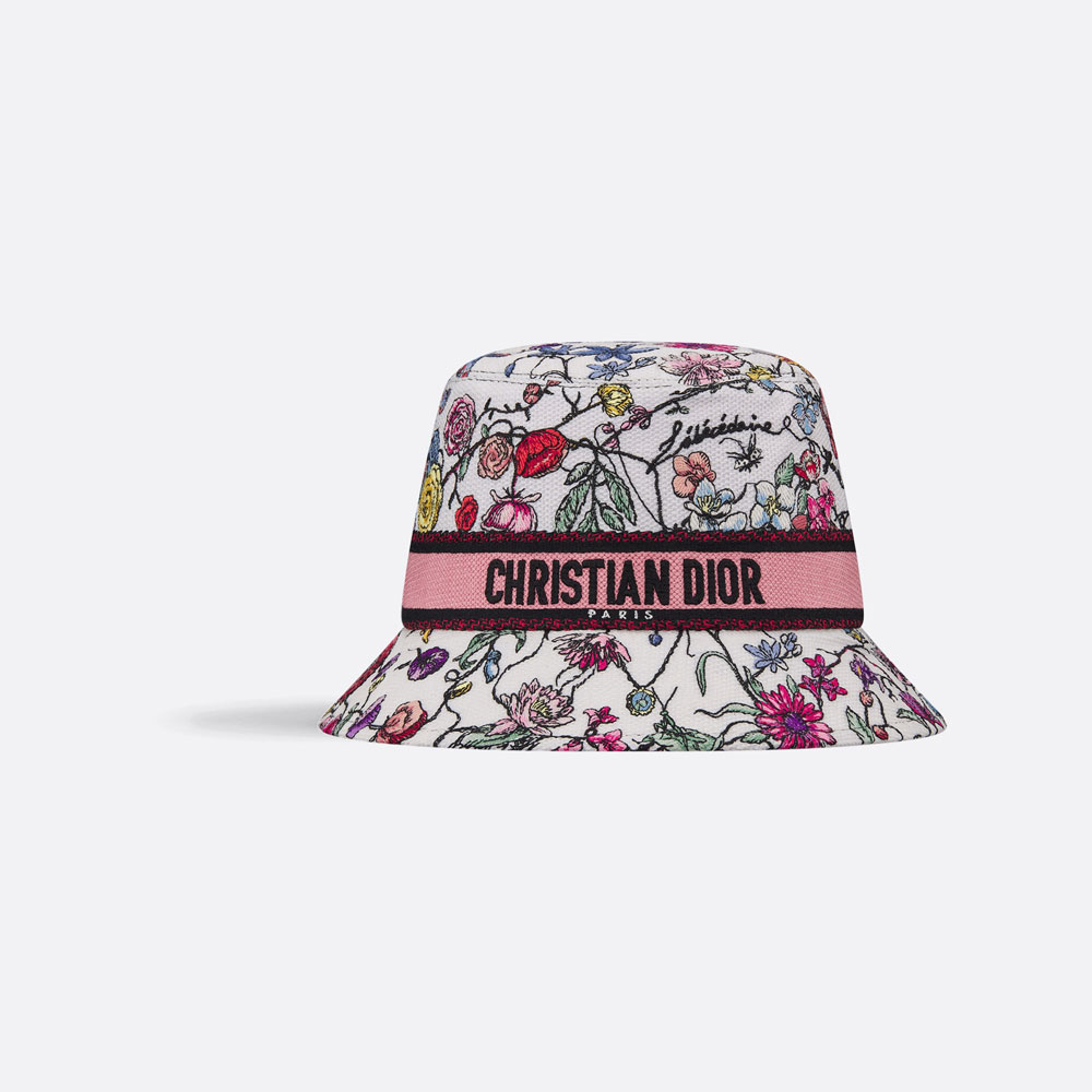 Dior D-Bobby Florilegio Small Brim Bucket Hat 35DBF923X132 C970: Image 1