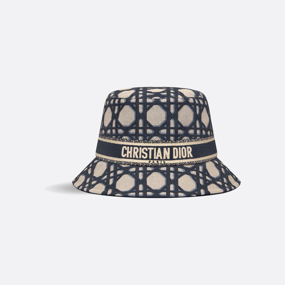 Dior D-Bobby Macrocannage Small Brim Bucket Hat 41CAN923X131 C524: Image 1