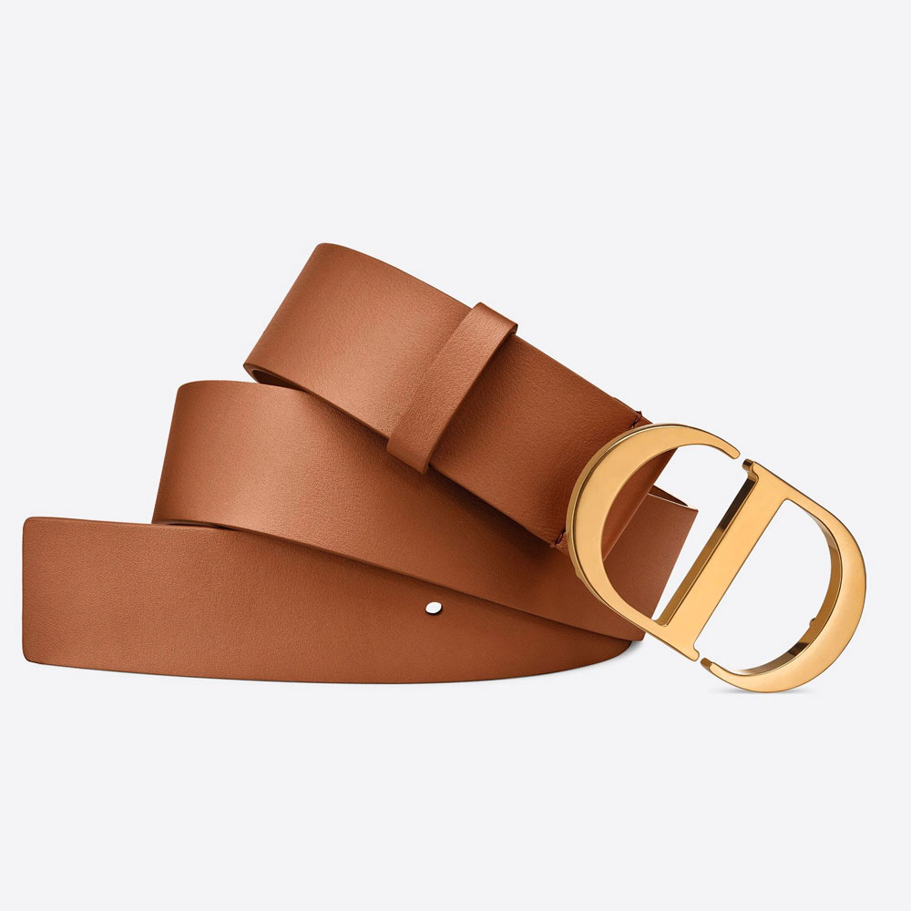 Dior 30 Montaigne 35MM Belt Cognac Color Smooth Calfskin B0077UVWV M44M: Image 2