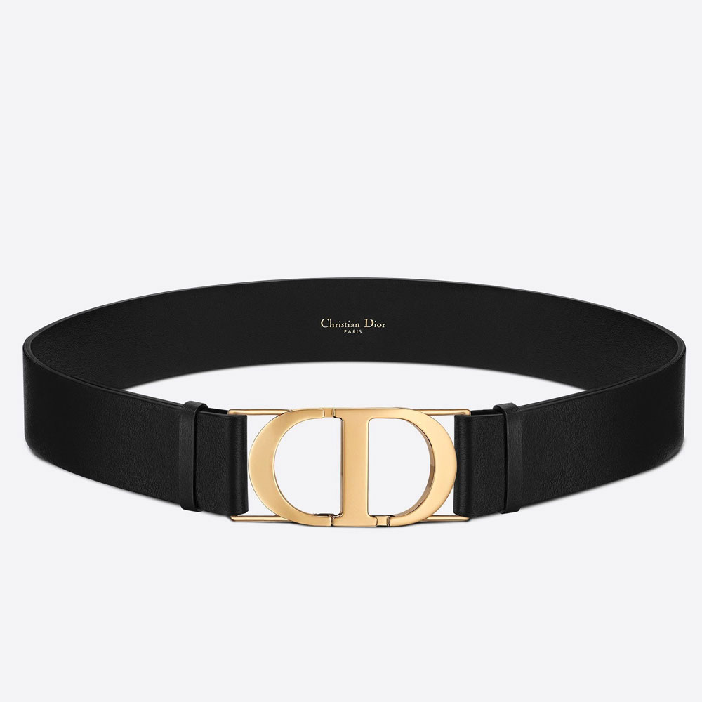 Dior 30 Montaigne 40MM Belt Black Smooth Calfskin B0080UVWV M900: Image 1