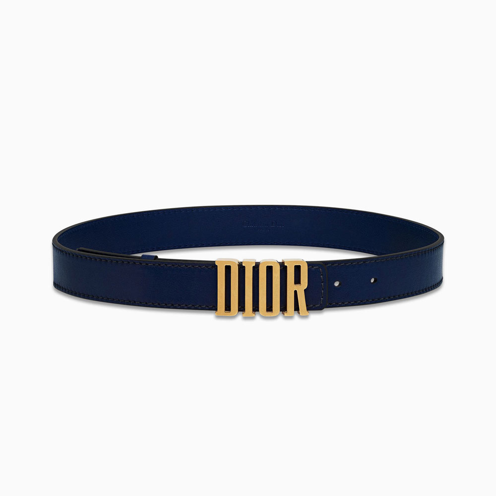 Dior D-Fence belt in blue calfskin B0385CVWU M85B: Image 2