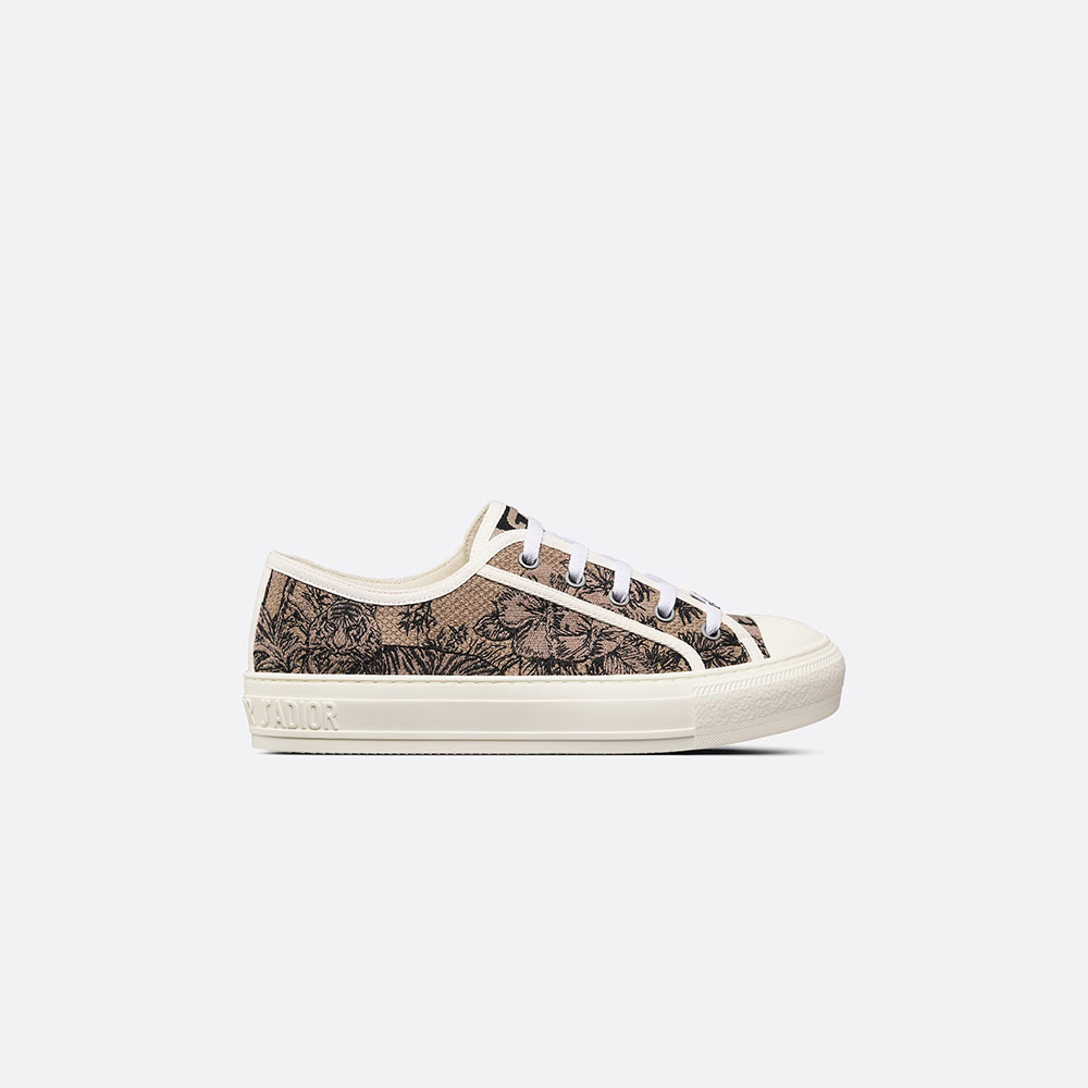 Walk n Dior Sneaker Embroidered Cotton Toile de KCK211VOY S37U: Image 1