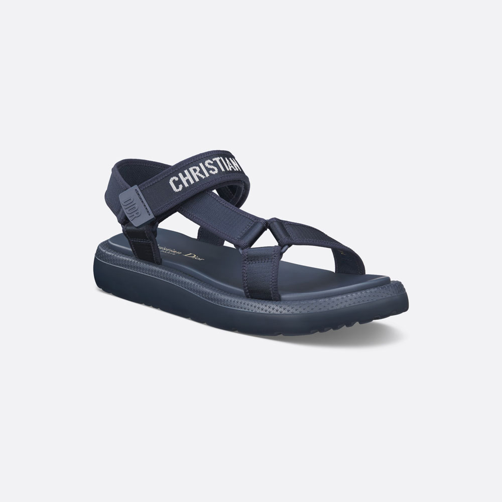 Dioriviera D-Wave Sandal Deep Blue Technical Fabric KCO048TRB S57B: Image 1