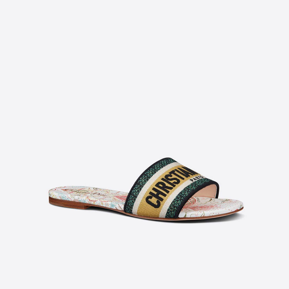 dway slide multicolor embroidered cotton