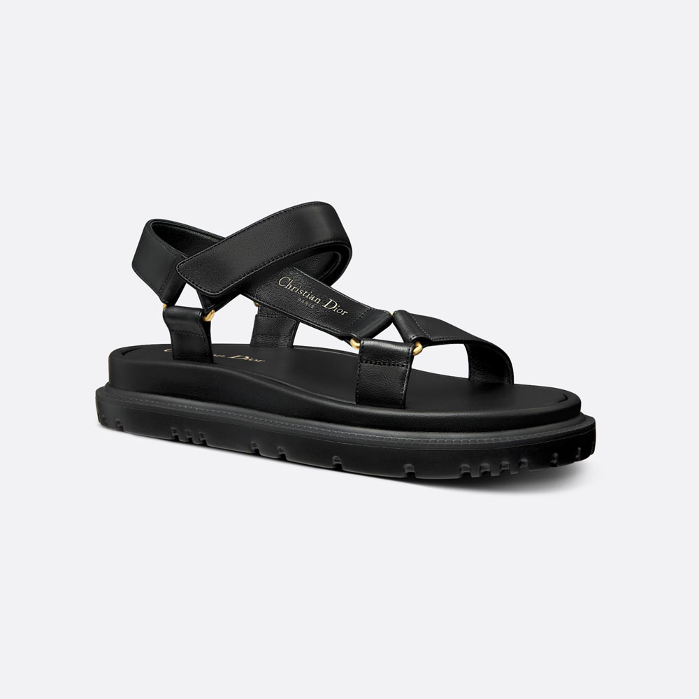 Dior D-Wave Sandal Black Lambskin KCQ893LAB S900: Image 1