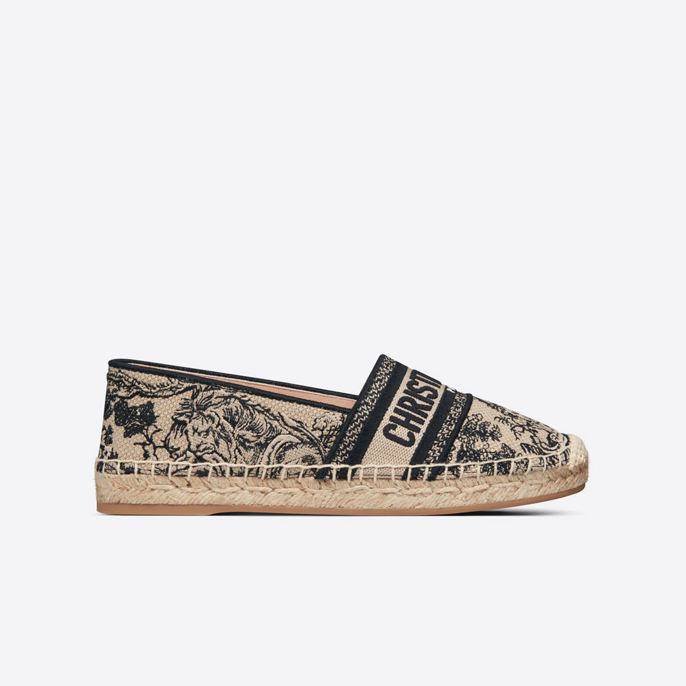 Dior Granville Espadrille Hazelnut Toile de Jouy KDB578TJE S37M: Image 1