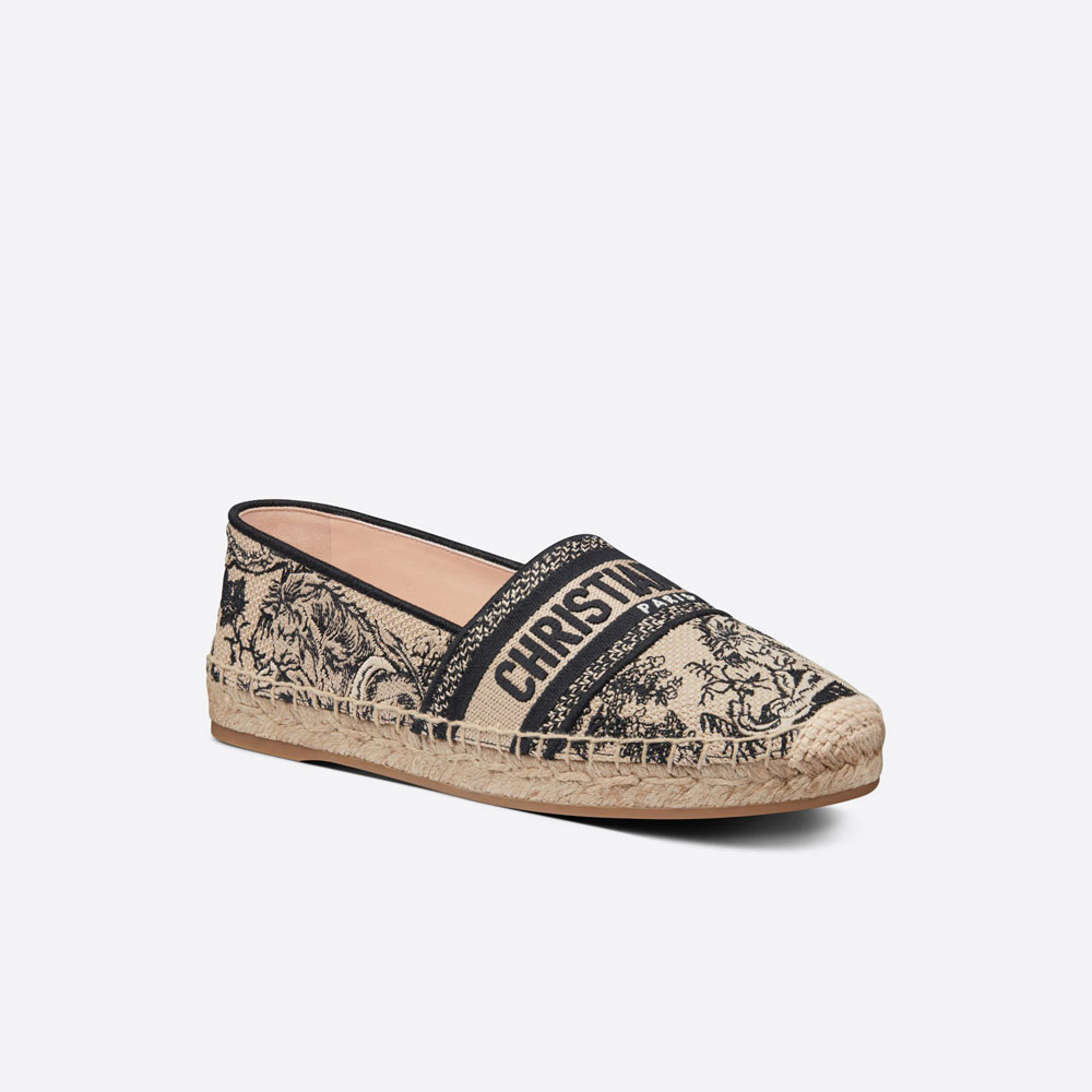 Dior Granville Espadrille Hazelnut Toile de Jouy KDB578TJE S37M: Image 2