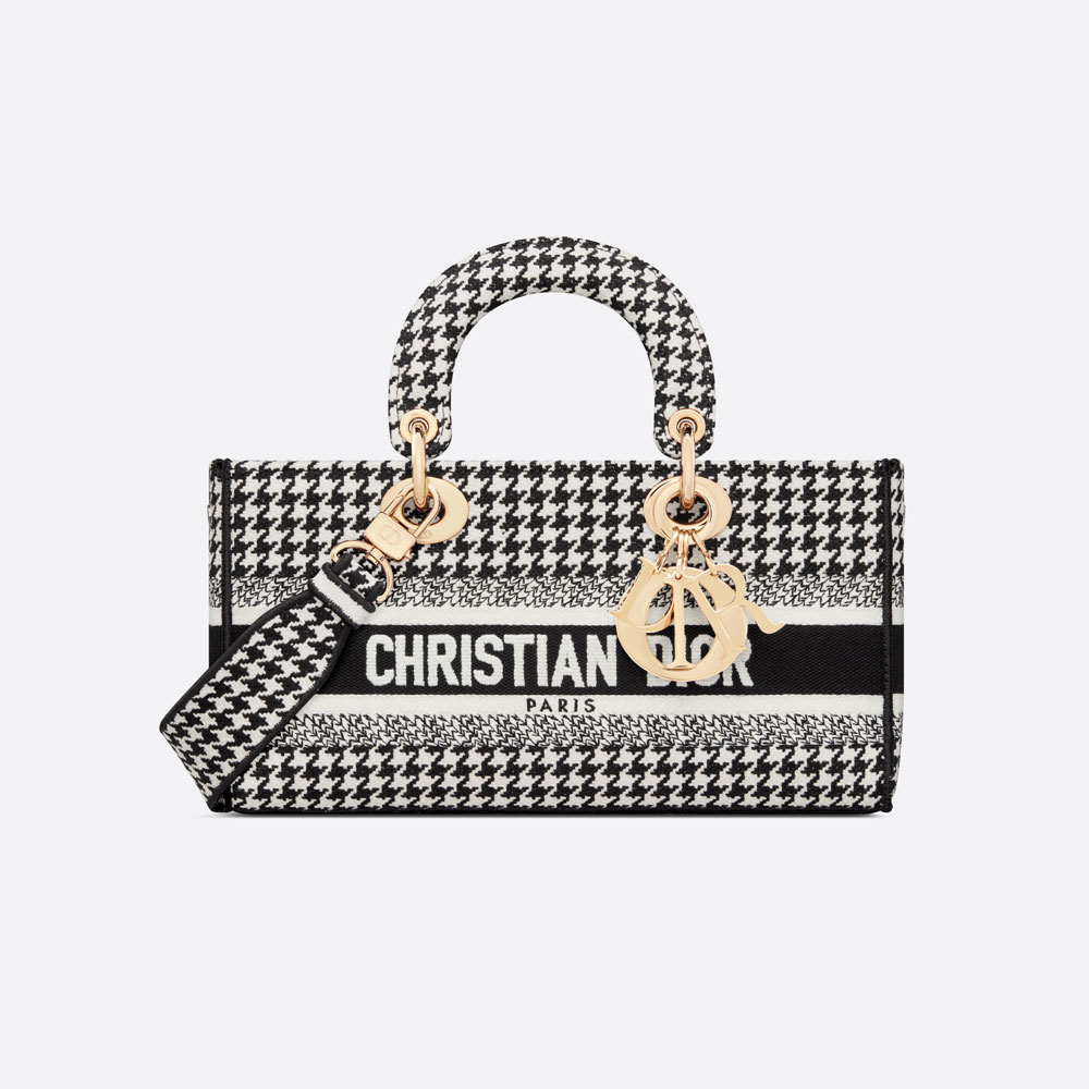 Dior Medium Lady D-Joy Bag Houndstooth Embroidery M0540OZAE M911: Image 1