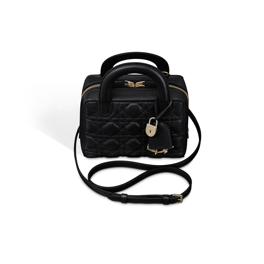 Dior lily bag in black cannage lambskin M0661OVQN M900: Image 3