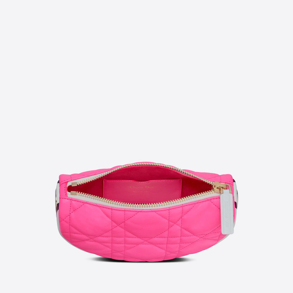 Small Dior Vibe Hobo Bag Pink Macrocannage M7200ODDO M956: Image 3