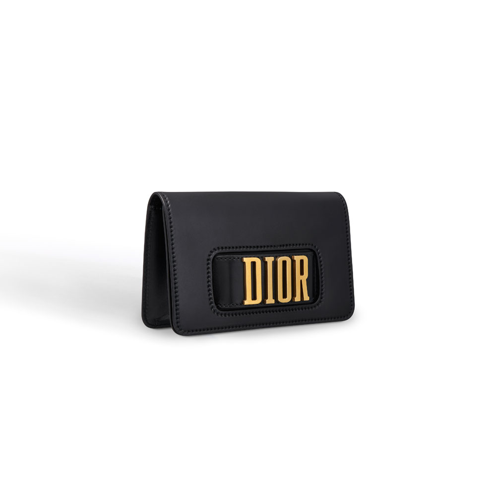 Dior Black calfskin dior pouch with slot handclasp M8002CVQV M900: Image 2